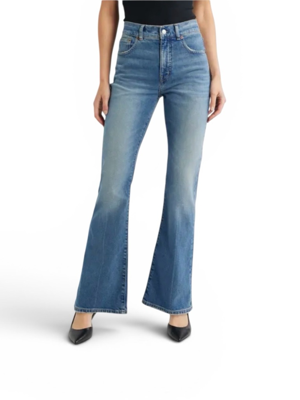 Madewell NWT Skinny Flare Jeans Stretch Vintage Medium Wash Sz 29/31